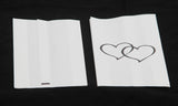 100 Pack Wedding Cake Bags Greaseproof Wax Paper Slice Take Home Favour Large Heart