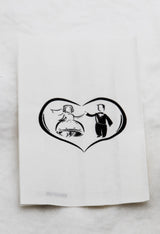 100 Pack Wedding Cake Bags Greaseproof Wax Paper Slice Take Home Favour Bride Groom in Heart - Top-Down View