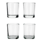 10 Pack Glass tealight Holder Festival Decor Wedding Propose Parties Holiday and Home Decor - 45-Degree Angle