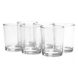10 Pack Glass tealight Holder Festival Decor Wedding Propose Parties Holiday and Home Decor - Rear View