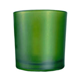 10 Pack Green Frosted Glass Votive Candle Holders Table Centreoieces  Xmas Wedding Anniversary Event Recption Party Function or Home Decor - Top-Down View