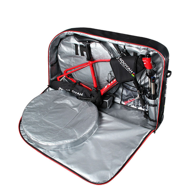 NOOYAH Bike Travel Bag Case Plane Boat Shipping Transport, Fits Cross Country All Mountain Bike, MTB