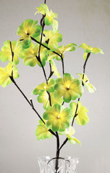 1 Set of 50cm H 20 LED Green Frangipani Tree Branch Stem Fairy Light Wedding Event Party Function Table Vase Centrepiece Tropical Decoration - Side View