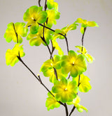 1 Set of 50cm H 20 LED Green Frangipani Tree Branch Stem Fairy Light Wedding Event Party Function Table Vase Centrepiece Tropical Decoration - Top-Down View