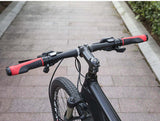 Bicycle Grips MTB Road Bike Double Lock Rubber Handlebar Grips Anti-Slip Rock Bros BLACK - Extra Image