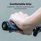 Deluxe Hand Grips Shock Absorbing Rockbros MTB Mountain Bike Tourer Double Lock BLUE Handlebar Grips Anti-skid 2.22cm - Side View