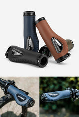 Deluxe Hand Grips Shock Absorbing Rockbros MTB Mountain Bike Tourer Double Lock BLUE Handlebar Grips Anti-skid 2.22cm - Extra Image