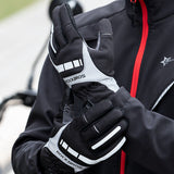 MTB Heated Gloves Large for Mountain Road Bike Breathable Winter Autumn Cycling Camping Running Outdoor Sport Rockbros - Rear View