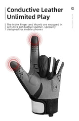 MTB Heated Gloves Large for Mountain Road Bike Breathable Winter Autumn Cycling Camping Running Outdoor Sport Rockbros - Extra Image
