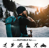 Helmet Fleece Inner Liner Cycling Skull Cap Winter Thermal MTB Mountain Cycling Cap for Men Women Headwear for Running Skiing & Winter Sports BLACK Rockbros - 45-Degree Angle