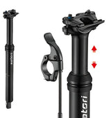 Satori Mountain Bike Pro Dropper Adjustable Seatpost Internal Cable 31.6 Diameter 100mm Travel - Rear View