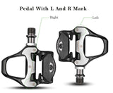 Self Lock Clip In Bike Pedals LOOK KEO Cleat MTB Road 700C Hybrid BMX - Rockbros Black - Extra Image