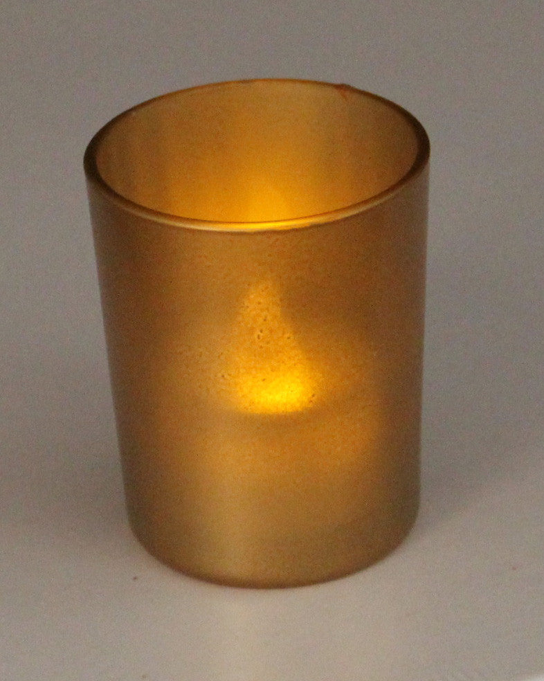 20 Pack Matt Gold Glass Votive Candle Holders Table Centreoieces Xmas Wedding Anniversary Event Recption Party Function or Home Decor