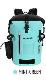 NOOYAH IPX8 Waterproof Bike Cycle Outdoor Sports Backpack Double-Layer Waterproof Bag  MINT GREEN - 45-Degree Angle