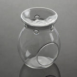 Aromatherapy Glass Tealight Candle Burners - Set of 5 Scented Essential Oil Lamps for Spa Relaxation (14cm High)