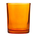 10 Pack Orange Glass Votive Tealight Candle Holders House Party Centerpiece Xmas Wedding Decor Glass Candlestick Party Decorations Bridal Baby Shower Event - Rear View
