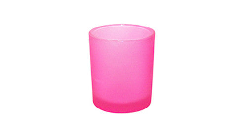 20 Pack Pink Frosted Glass Votive Tealight Candle Holders House Party Centerpiece Xmas Wedding Decor Glass Candlestick Party Decorations Bridal Valentines Event