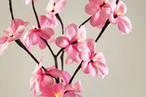 1 Set of 50cm H 20 LED Pink Frangipani Tree Branch Stem Fairy Light Wedding Event Party Function Table Vase Centrepiece Decoration Girl Bedroom - Front View
