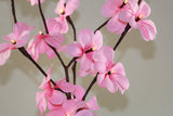 1 Set of 50cm H 20 LED Pink Frangipani Tree Branch Stem Fairy Light Wedding Event Party Function Table Vase Centrepiece Decoration Girl Bedroom - Side View