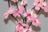 1 Set of 50cm H 20 LED Pink Frangipani Tree Branch Stem Fairy Light Wedding Event Party Function Table Vase Centrepiece Decoration Girl Bedroom - Top-Down View