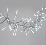 20 LED Battery-Powered Artic White String Lights for Home, Wedding, and Party Decor - 3m Length Fairy Lighting - Side View