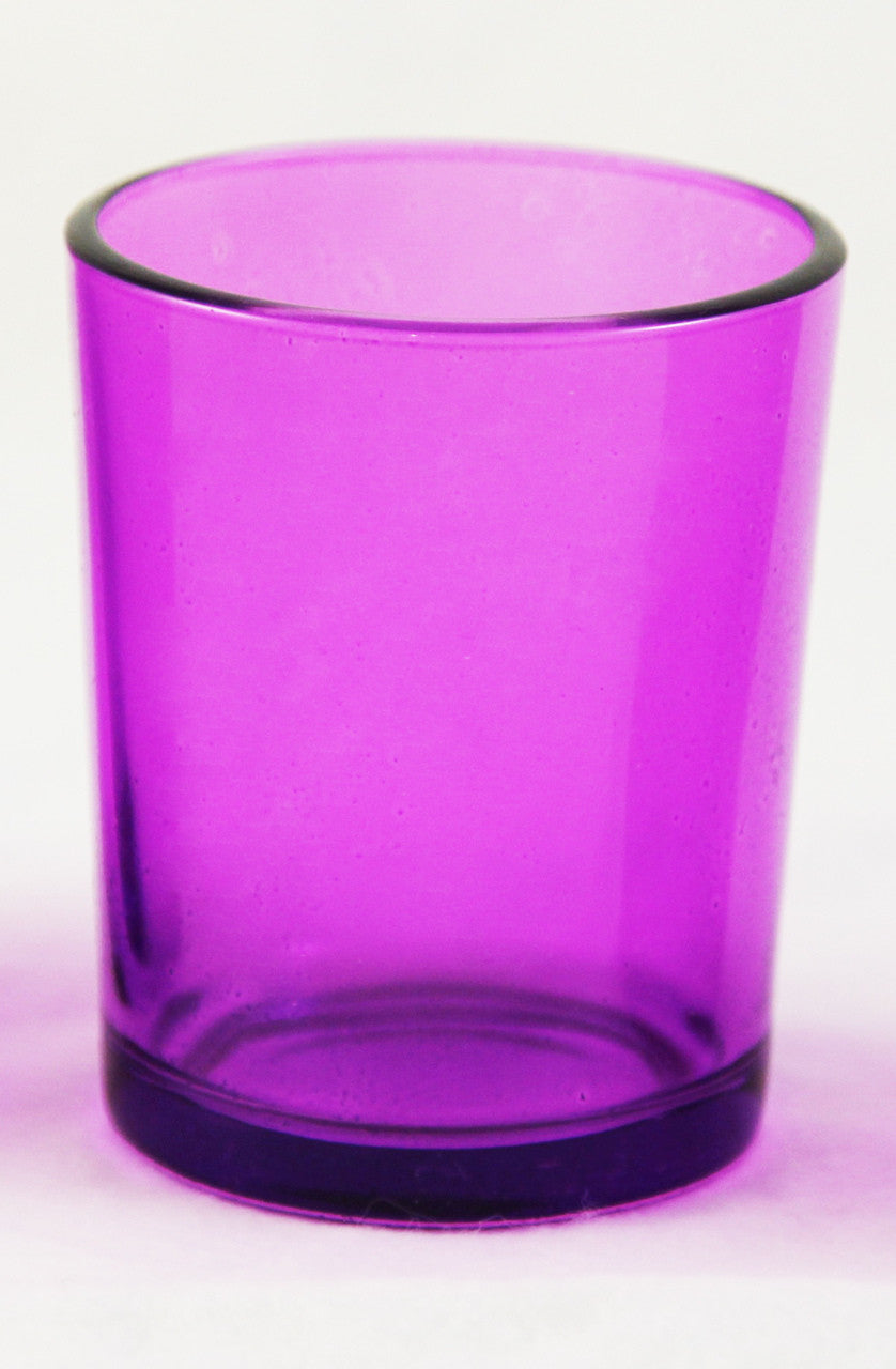 10 Pack Purple Glass Votive Tealight Candle Holders House Party Centerpiece Xmas Wedding Decor Glass Candlestick Party Decorations Bridal Valentines Event