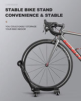 Bike Stand Foldable Portable- Rockbros Aluminum Alloy Light Weight 1.6gk Garage House Shed Bike Wheel Holder Portable - Side View