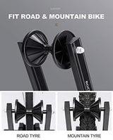 Bike Stand Foldable Portable- Rockbros Aluminum Alloy Light Weight 1.6gk Garage House Shed Bike Wheel Holder Portable - Close-Up Angle
