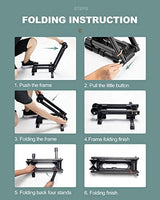 Bike Stand Foldable Portable- Rockbros Aluminum Alloy Light Weight 1.6gk Garage House Shed Bike Wheel Holder Portable - 45-Degree Angle