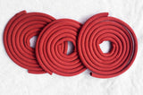 Red Heart Candle Spa Giftset - Red Heart candle, 3 Incense Coils, Pot Porri Satchet in Gift Box - Close-Up Angle