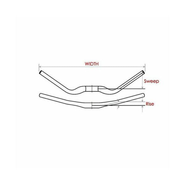 Satori EVO 35 Large Black MTB Handlebar - 355mm Rise, 780mm Width