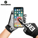 MTB Gloves Xlarge for Mountain Road Bike Breathable Winter Autumn Spring Cycling Camping Running Outdoor Sport Rockbros - Top-Down View