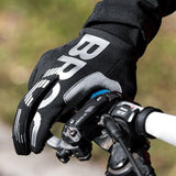 MTB Gloves Medium for Mountain Road Bike Breathable Winter Autumn Spring Cycling Camping Running Outdoor Sport Rockbros - Close-Up Angle