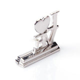 100 Pack of Silver LOVE Letter Wedding Name Card Holders - Perfect for Anniversary and Engagement Parties - Top-Down View