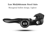 Self Lock Clip In Bike Pedals Shimano SPD-SL Cleat MTB Road 700C Hybrid BMX - Rockbros Nylon Black - Extra Image