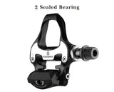 Self Lock Clip In Bike Pedals Shimano SPD-SL Cleat MTB Road 700C Hybrid BMX - Rockbros Nylon Black - Extra Image