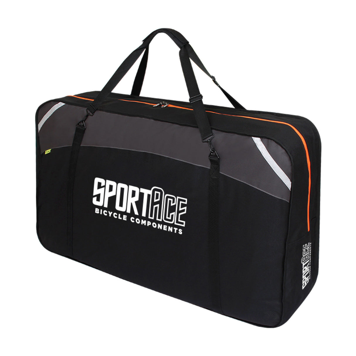 SPORTACE Portable Soft Shell Bike Travel Case - 120CM X 75CM - Universal Carrier for Mountain, Hybrid, BMX, and Road Bikes - Black