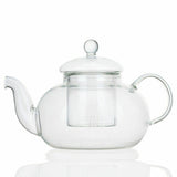 10 Wholesale Sets of Gongfu Chinese Ceremony Tea Set - 6 Glass cups with Infuser and Tealight Candle Pot Warmer - Side View