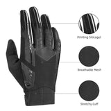 MTB Mountain Bike Gloves Size XL Finger Pads for Touchscreen Devices Road Cycling Camping Running Outdoor Sport Rockbros - Top-Down View