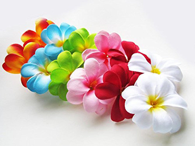 20 LED Tropical Frangipani Flower String Lights ? Battery-Operated Fairy Lights for Home, Wedding, and Party Decoration