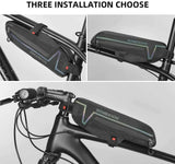 Bike Top or Under Tube Bag Reflective Material Road MTB Mountain Commuter Hybrid Ebike Tourer Scooter Escooter Bag BLACK Rockbros - Side View