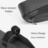 Bike Top or Under Tube Bag Reflective Material Road MTB Mountain Commuter Hybrid Ebike Tourer Scooter Escooter Bag BLACK Rockbros - Close-Up Angle