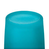 10 Pack Turquoise Frosted Glass Votive Tealight Candle Holders House Party Centerpiece Xmas Wedding Decor Glass Candlestick Party Decorations Bridal Baby Shower Event - Front View
