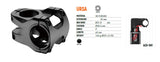 Satori URSA AICR 31.8mm Universal Cable Routing Stem for MTB - Front View
