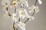 1 Set of 50cm H 20 LED White Frangipani Tree Branch Stem Fairy Light Wedding Event Party Function Table Vase Centrepiece Decoration - Side View