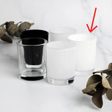 10 Pack Pure White Tealight Candle Holder 6.5cm Festival Decor Wedding Propose Parties Holiday and Home Decor - Front View