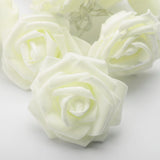 50 White Rose 3D Fairy Lights 5M LONG String, Battery (AA) Indoor & Outdoor Decorations Wedding Valentines Romantic Room Table Lighting