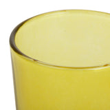 10 Pack Yellow Glass Votive Candle Holders Table Centreoieces  Xmas Wedding Anniversary Event Recption Party Function or Home Decor - Top-Down View