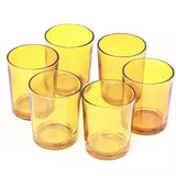 20 Pack Yellow Glass Votive Candle Holders Table Centreoieces  Xmas Wedding Anniversary Event Recption Party Function or Home Decor
