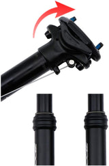 Adjustable ZOOM SPD-801 Dropper Seatpost with 100mm Travel and Thumb Remote Lever - External Cable 30.9mm Diameter - 45-Degree Angle